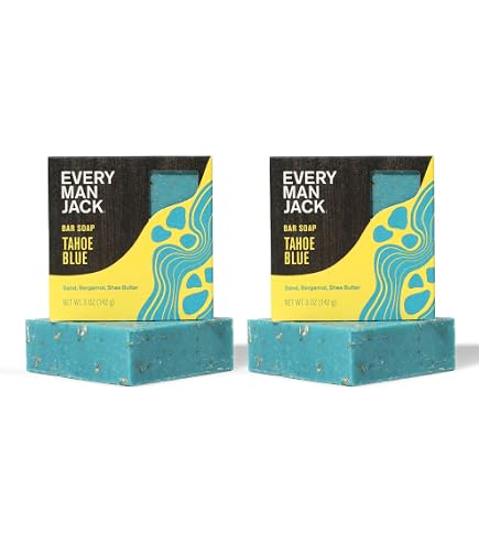 Amazon.com: Every Man Jack Cold Plunge Mens Bar Soap - Tahoe Blue